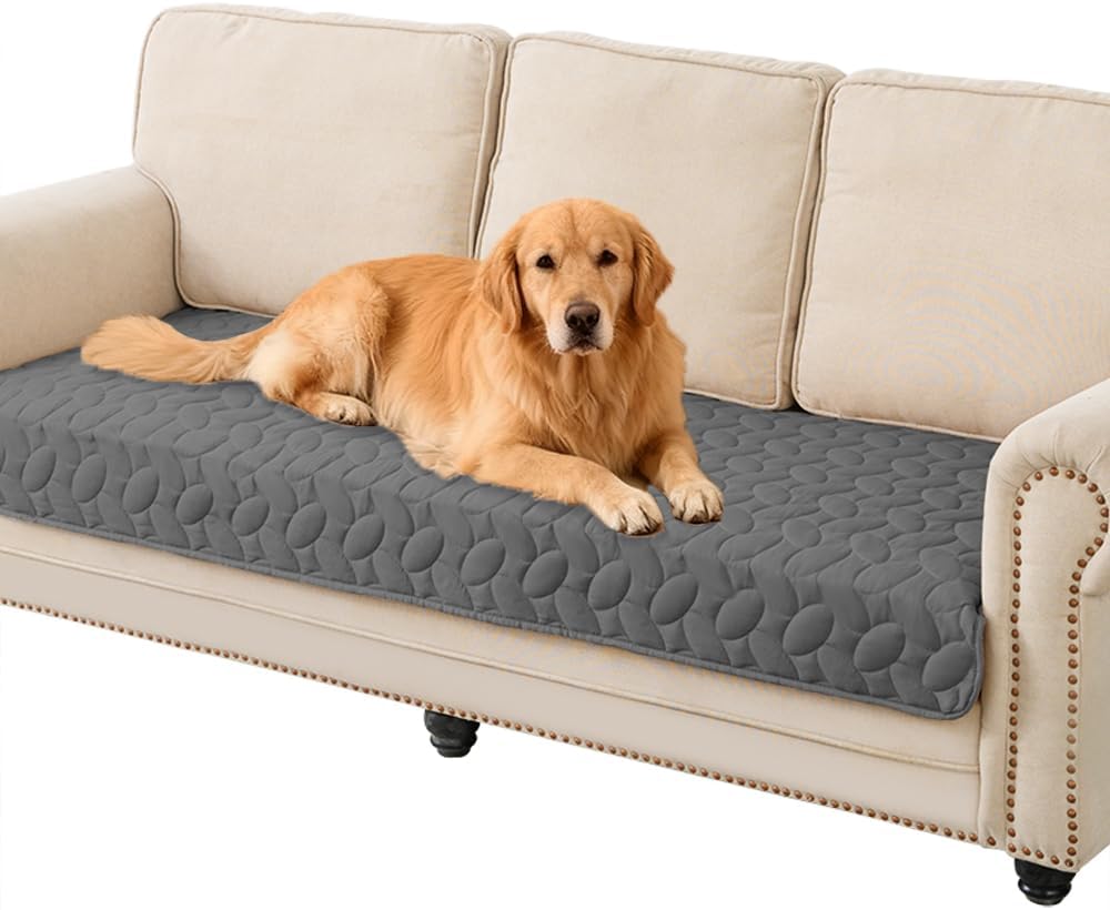 Ameritex Pet Bed Cover Dog Bed Blanket for Sofa and Furniture Waterproof New Pattern Design (30x70 Inch, Dark Grey)