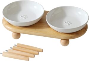 Havniva Elevated Cat Bowls, Ceramic...