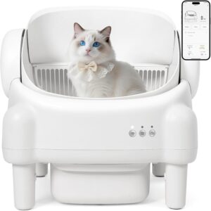 Self Cleaning Litter Box,Open Top A...