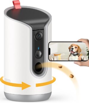TKENPRO 2K Pet Camera Treat Dispens...