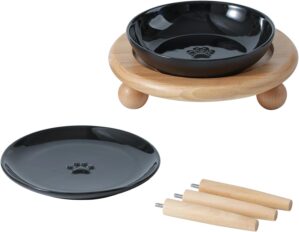Havniva Elevated Cat Bowls, Ceramic...