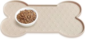 PWTAA Dog Food Mat Anti-Slip Silico...