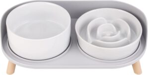 Elevated Slow Feeder Dog Bowls R...