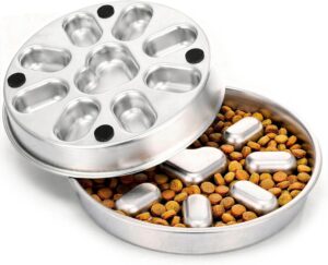 Stainless Steel Slow Feeder Dog Bow...