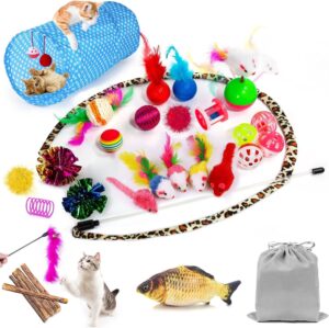 AILUKI 35 PCS Cat Toys Kitten Toys ...