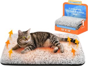 WanpeeGoo Self Warming Cat Bed, Hea...