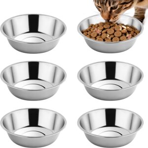 Tifanso 6PCS Stainless Steel Cat Bo...