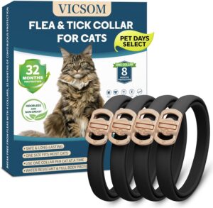 Flea Collar for Cats 4 Pack, 32 Mon...