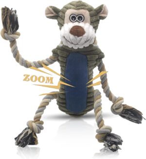 BUYPOW Funny Plush Dog Chew Toys, S...