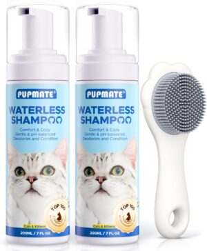 Cat Waterless Shampoo with Cat Brus...