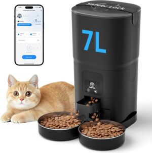 PAPIFEED Automatic Cat Feeder 2 Cat...