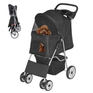 ZENY Foldable Pet Stroller, Cat/Dog...