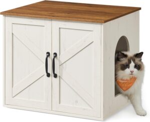 Feandrea Cat Litter Box Enclosure, ...