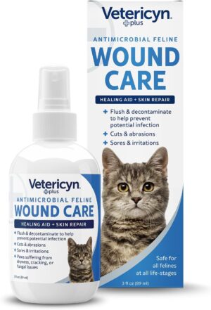 Vetericyn Plus Cat Wound Care Spray...
