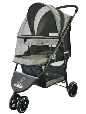 ROODO 3 Wheel Dog Pet Cat Stroller ...