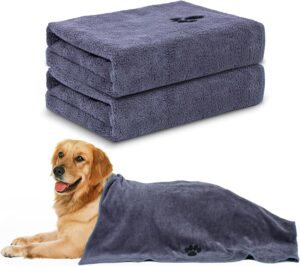 WOUSEDO Microfiber Dog Towels for D...