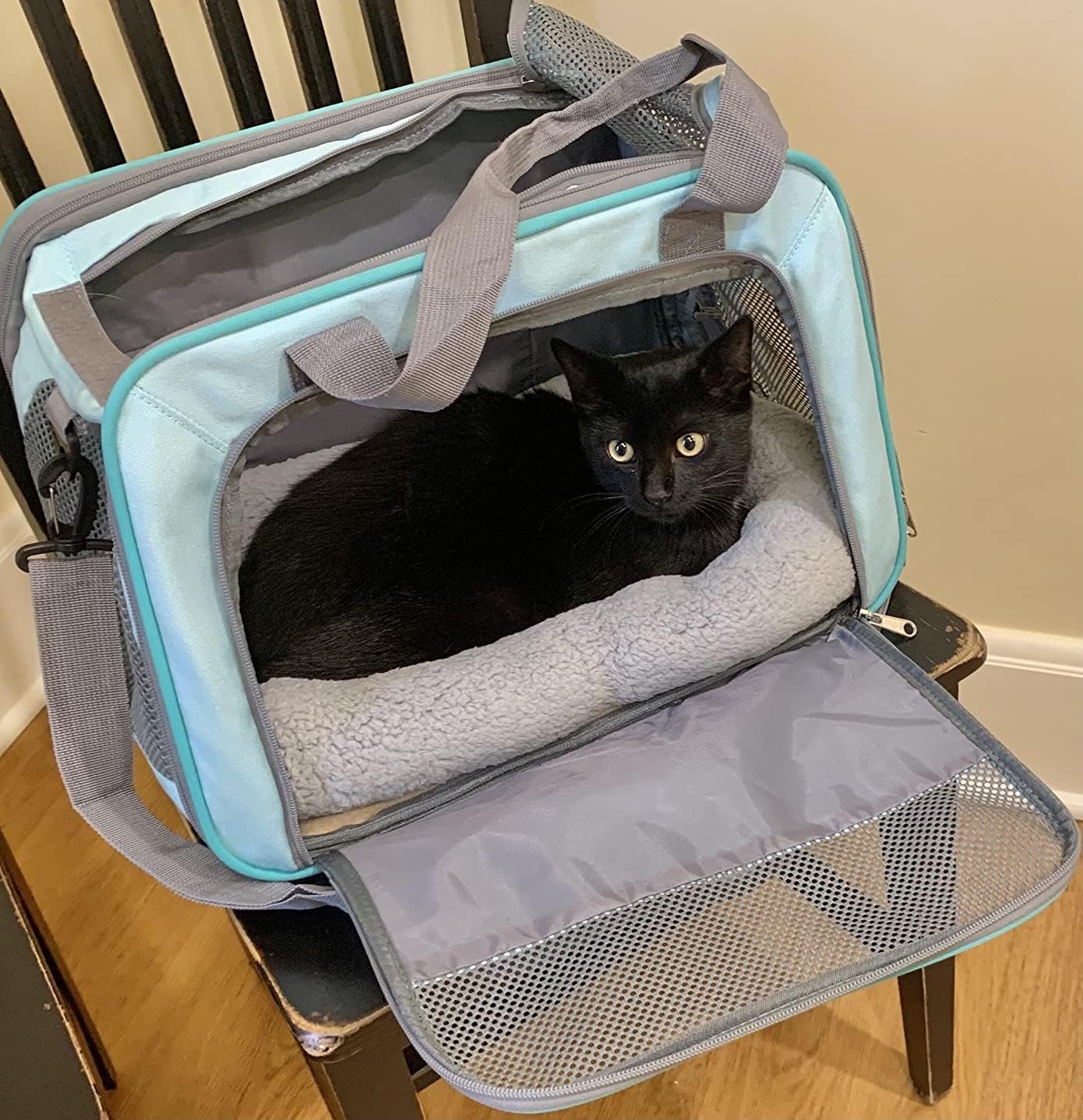 Enjoying Cat Mat Bed 10" x 15" Pet Bed with Pillow Around for Puppy Kitten Curled Sleeping Beds for Carrier/Crate Small Dog Cushion, Anti Skid Bottom, Small - Image 5