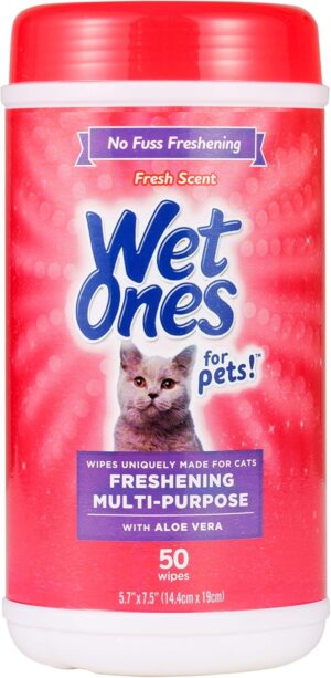 Wet Ones for Cats Freshening Wipes,...