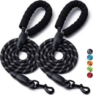 2 Pack Dog Leash, 4/5//6 FT Heavy D...