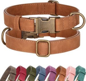 Didog Soft PU Leather Dog Collar, S...
