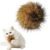 Jiexily Rabbit Fur Ball Cat Toy, 2026 New Soft Fur Fluffy Catnip Toy Ball for Indoor Cats, Chase for Exercise and Bonding (1 Pcs)