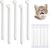 Newday Small Dog & Cat Toothbrush 5 Set, Micro Nano Bristles to Clean pet Teeth Toothbrushes, Puppy Dogs Pet Tooth Cleaning Kit with Storage Box（White