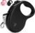 enrgticdg 16Ft Retractable Dog Leash,Light Weight Leash for Small to Medium Dogs/Cats Up to 50lbs,Stainless Steel Spring Strong Nylon Tape, Tangle Free, One-Handed Brake.(Black)