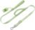 Wisedog Dog Leash with Two Handles – Soft Padded Handles for Exact Control with Poop Bag Holder, Adjustable Length, Heavy Duty Lead for Medium and Large Dogs (Sage Green, L|5.2 ft-6 ft)