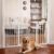 Cumbor 30.4-56.8″ Extra Wide Baby Gate for Stairs, Dual Lock & Self-Closing Dog Gate Indoor, Easy Install Pet Gate for Doorways & Wide Openings, Easy Walk Thru Safety Proofing for Babies & Pets, White