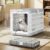 Collapsible Dog Crate for Medium/Small Dogs – 28″ L Foldable Dog Cage No-Tool Assembly, Travel Dog Crate with 2 Wheels – Easy to Carry, Space-Saving, Indoor Outdoor Use, 27.96″(L) X18.3(W) X20.87(H)