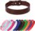 Brown Soft Leather Dog Collar for Small,Medium, Large Dog, Comfortable and Adjustable (Wide: 0.55” for Dog’s Neck: 9”~12”, Brown, S)