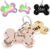 Name Pattern Art Design – Dog Tags Personalized for Pets – Custom Cats Dogs ID Tag – Stainless Steel Deep Engraving (Bone)