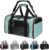 Cat Dog Carriers Soft-Sided, Pet Travel Carrier for Small Cats Dogs Under to15lbs, Soft-Solid Collapsible Carrier,(Medium,Green)