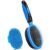 2PCS Pet Grooming Tools – Double-Sided Brush for Shedding and Bathing, Suitable for Short/Long Haired Dogs Cats and Horses, Deshedding Dog Brush, Mane & Tail Combs for Horses – Pet Supplies (Blue)