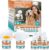 Dog Calming Pheromones Diffuser to Calm Pet 5 In 1 Advanced Kit Appeasing Pheromone Diffuser for Anxiety Relief (2 Plug in+3 Pack 48ml Refill) Reduce Aggression Fighting Barking Stress (Tasteless)
