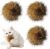 Jiexily Rabbit Fur Ball Cat Toy, 2026 New Soft Fur Fluffy Catnip Toy Ball for Indoor Cats, Chase for Exercise and Bonding (3 Pcs)
