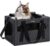 Pecute Cat Carrier Stable XL, Pet Carrier Breathable and Portable, Cat Carriers Bag with Scientific Hidden Partition, Dog Carrier Suitable for Travel and Outing, Gray