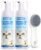 Cat Waterless Shampoo with Cat Brush – No Rinse Foam Dry Shampoo | Deep Cleansing Relieves Itchy Skin & Shedding | Gentle, pH-Balanced for Kittens Sensitive Skin | Specifically for Cat Bath | 7 oz*2