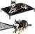 ZOMISIA Chew Proof Elevated Dog Bed for Large Dogs – Raised Pet Cot with Removable Waterproof Padded for Outdoor Use, Indestructible and Washable, 42″ L x 27″ W x 5″ H, Black