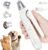 2-in-1 Dog Nail Clippers with Light – Electric Pet Nail Grinder Quiet for Small Large Dogs & Cats, LED Prevent Over Cutting, USB-C Rechargeable Safety Guard Grooming Kit for Black Nails