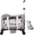 Pet Carrier with Wheels – Soft-Side Wheeled Cat Carrier for Dogs with Telescopic Handle, Collapsible Rolling Pet Travel Bag Carrier for Large Cats Small Medium Dogs for Camping Vet Visiting Grey
