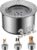 Heouvo 1 Gallon Large Dog Water Bowl No Spill,【Anti Digging Lid & Rubber Bottom】 Spill Proof Dog Bowl, Anti Splash Mess Dripless Slow Drinking Stainless Steel Water for Sloppy Messy Drinkers Car