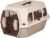 Amazon Basics Hard-Sided Dog and Cat Kennel, Single-Door Travel Pet Carrier with Metal Wire Ventilation, 23.6″L x 15.7″W x 13″H, Beige