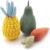 Nina Woof Organic Cotton Squeaky Dog Toy Set – Fruits & Veggies Pack