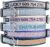 GoTags Reflective Personalized Dog Collar, Custom Embroidered with Pet Name and Phone Number in Blue for Boy and Girl Dogs, Adjustable Large