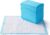 Amazon Basics Heavy Duty Dog and Puppy Pee Pads, Leak-Proof 5-Layer Super Absorbent, Quick-Dry Surface for Potty Training, Regular Size, 24×23″, Blue & White, 50 Count