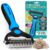 Maxpower Planet Original Pet Grooming Rake – Double-Sided Deshedding Dematting Tool, Undercoat Rake for Dogs & Cats, Extra-Wide Dog Grooming Brush & Deshedder Comb for Long Hair, Reduces Shedding 95%