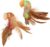 Instincts by SmartyKat 2-Pack HappyNip Love Mates Feather Birds Plush Cat Toys, Contains Catnip & Silvervine – Orange/Green, 2-Pack