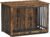 Feandrea Dog Crate Furniture, 38 Inches Dog Kennel for Dogs up to 70 lb, with Removable Tray, Heavy-Duty Dog Cage End Table Indoor, Double Doors Dog House, Easy to Clean, Rustic Brown