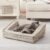Laojin Balhen Cat Couch for Pets, Washable Cat Beds for Indoor Cats, Super Soft Plush Supportive Dog Couch Bed for Puppy and Kitten with Anti-Slip Bottom, 24inch, Beige